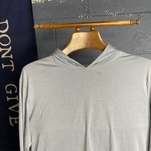 Men's Light Gray Hoodie Shirt CUTS